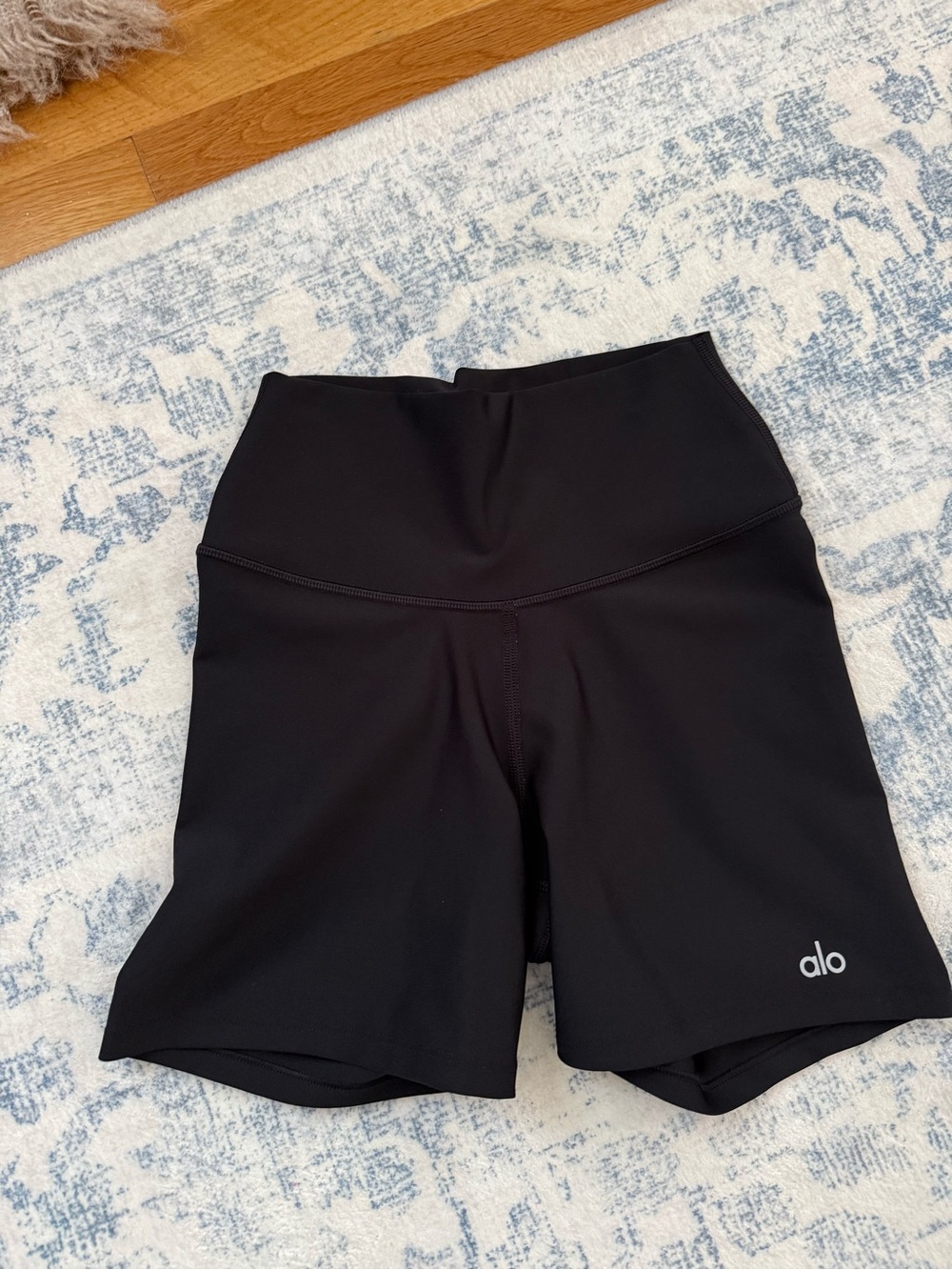 ALO Yoga Black High-Rise Bike Shorts